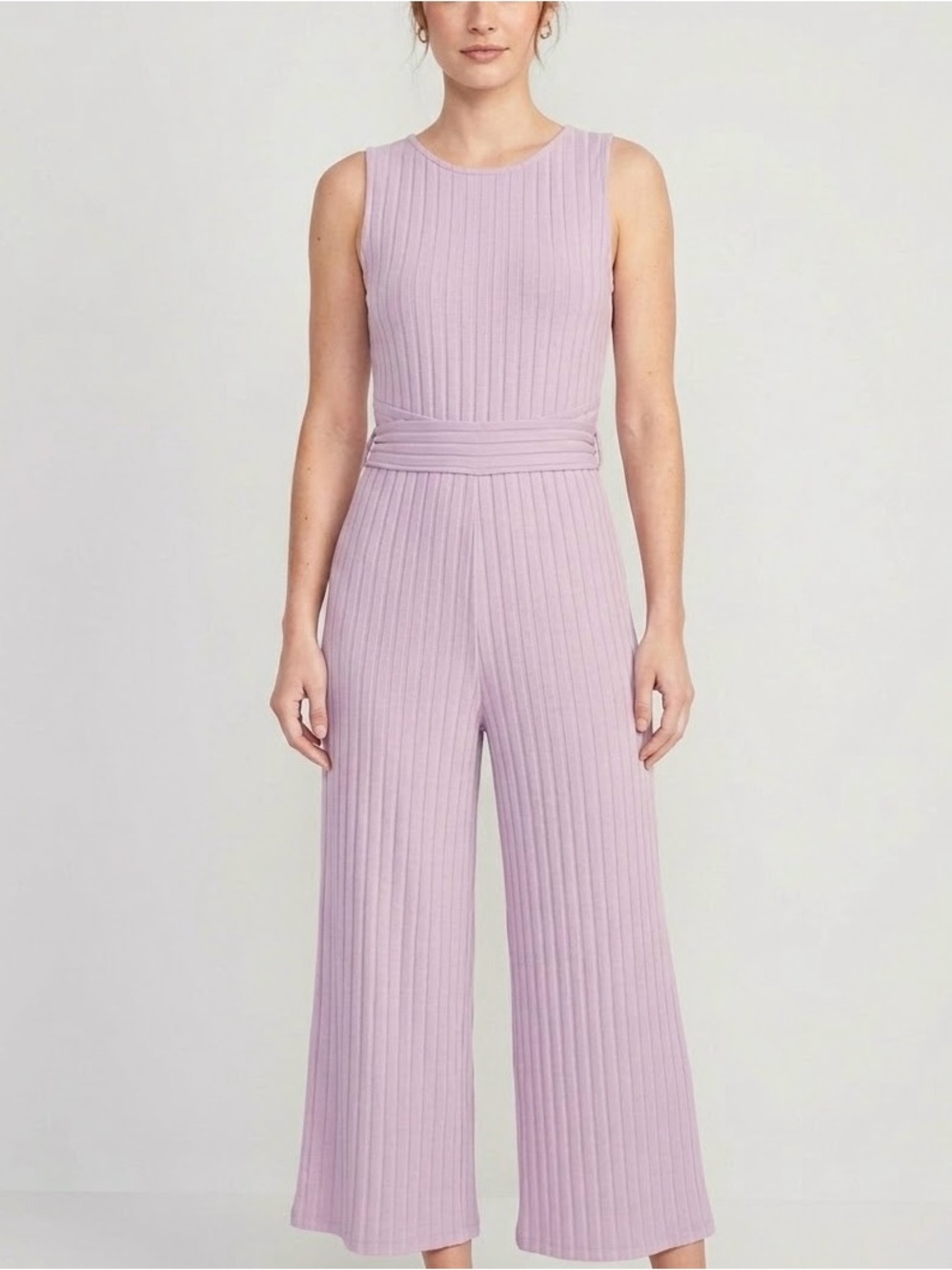 Amour Vert Briar Wide Leg Jumpsuit Size L Pleated NWT
